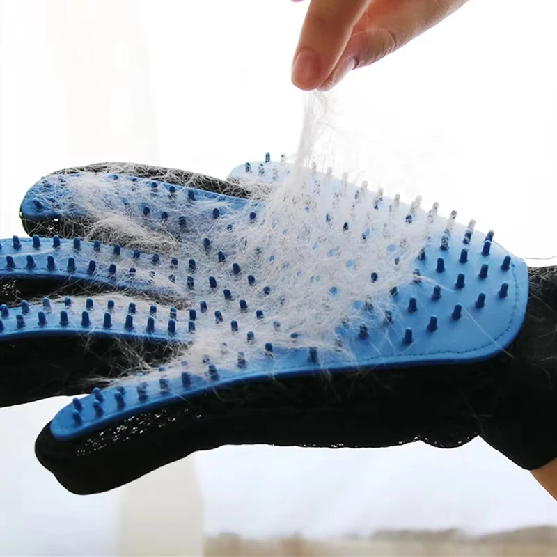 Pet Hair Remover Brush - Haustier-Handschuh, Katzenpflege-Handschuh, Katzenhaar, Enthaarungsbürste, Handschuhe, Hundekamm