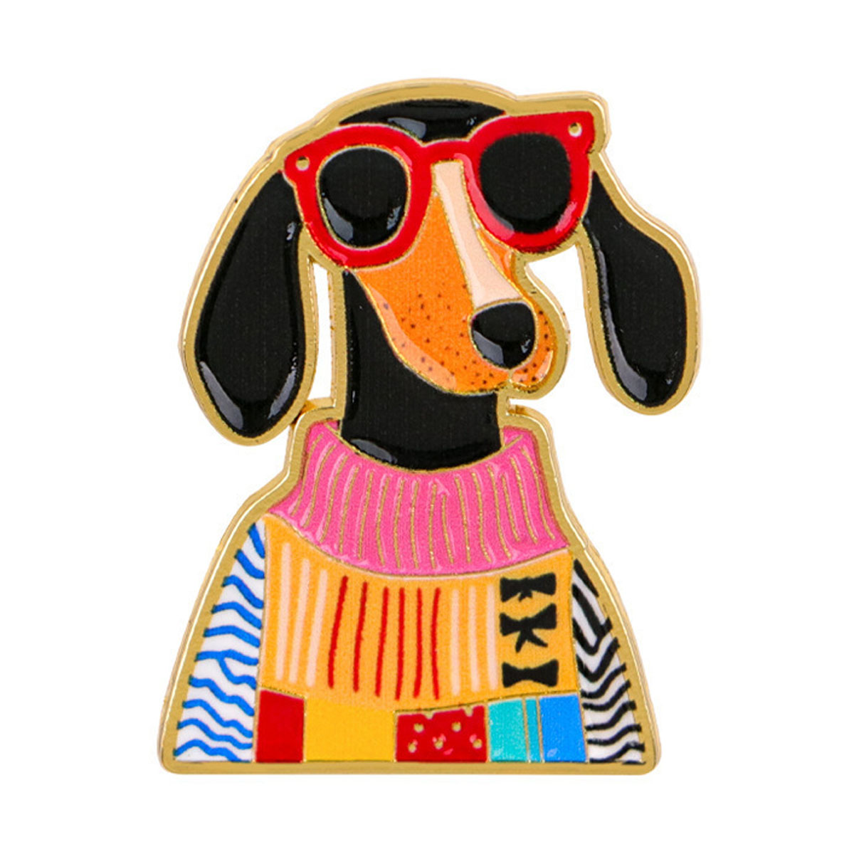 Pet Supplies Store - Emaille-Anstecknadeln Dackel-Hunde Niedliche Tier-Broschen Anstecknadeln Abzeichen