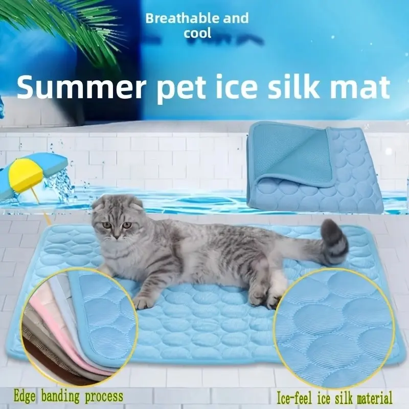 Dog Cooling Mat - Haustier Sommer Eisseide Kühlmatte, für Große