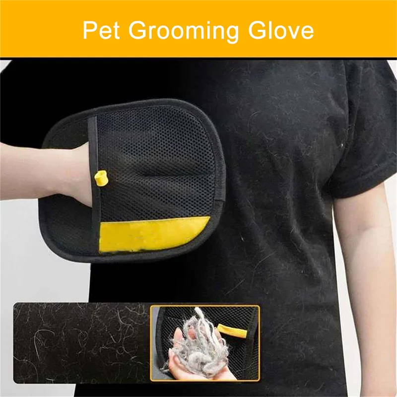 Pet Hair Remover Brush - Elektrostatische Tierhaarentfernungshandschuhe, Katzenhaarentfernungsbürste, Klebehandschuhe, Katzenkamm, Reinigungshandschuh