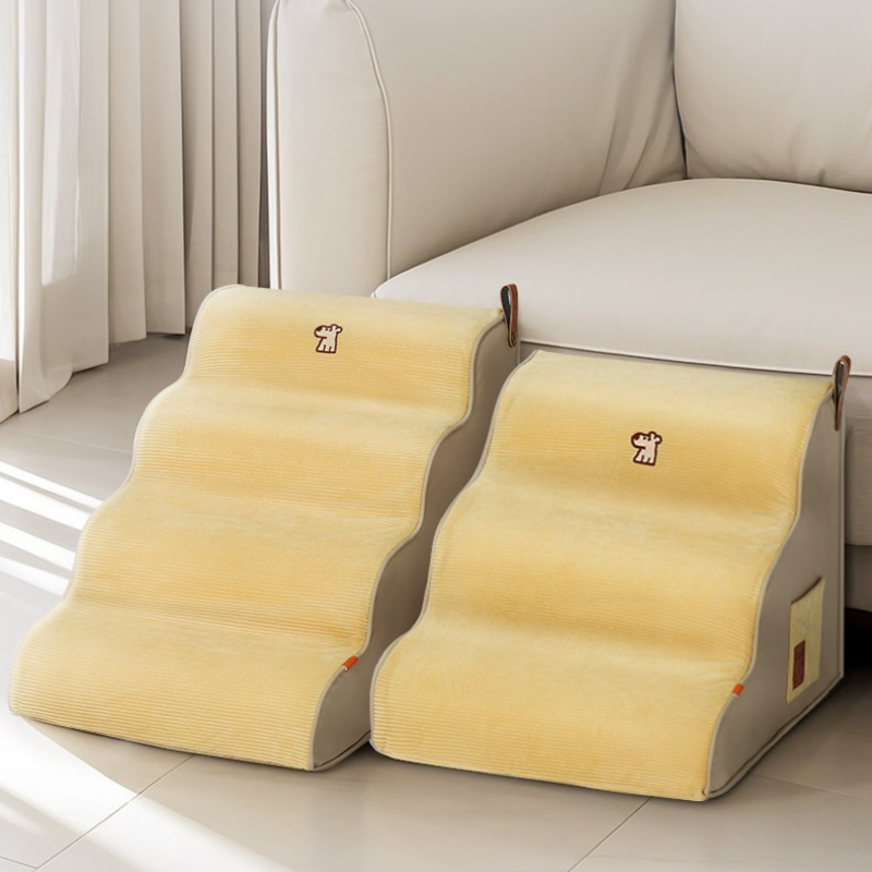Calming Dog Bed - Haustiertreppe, Hunde- und Katzenleiter mit abnehmbarem,