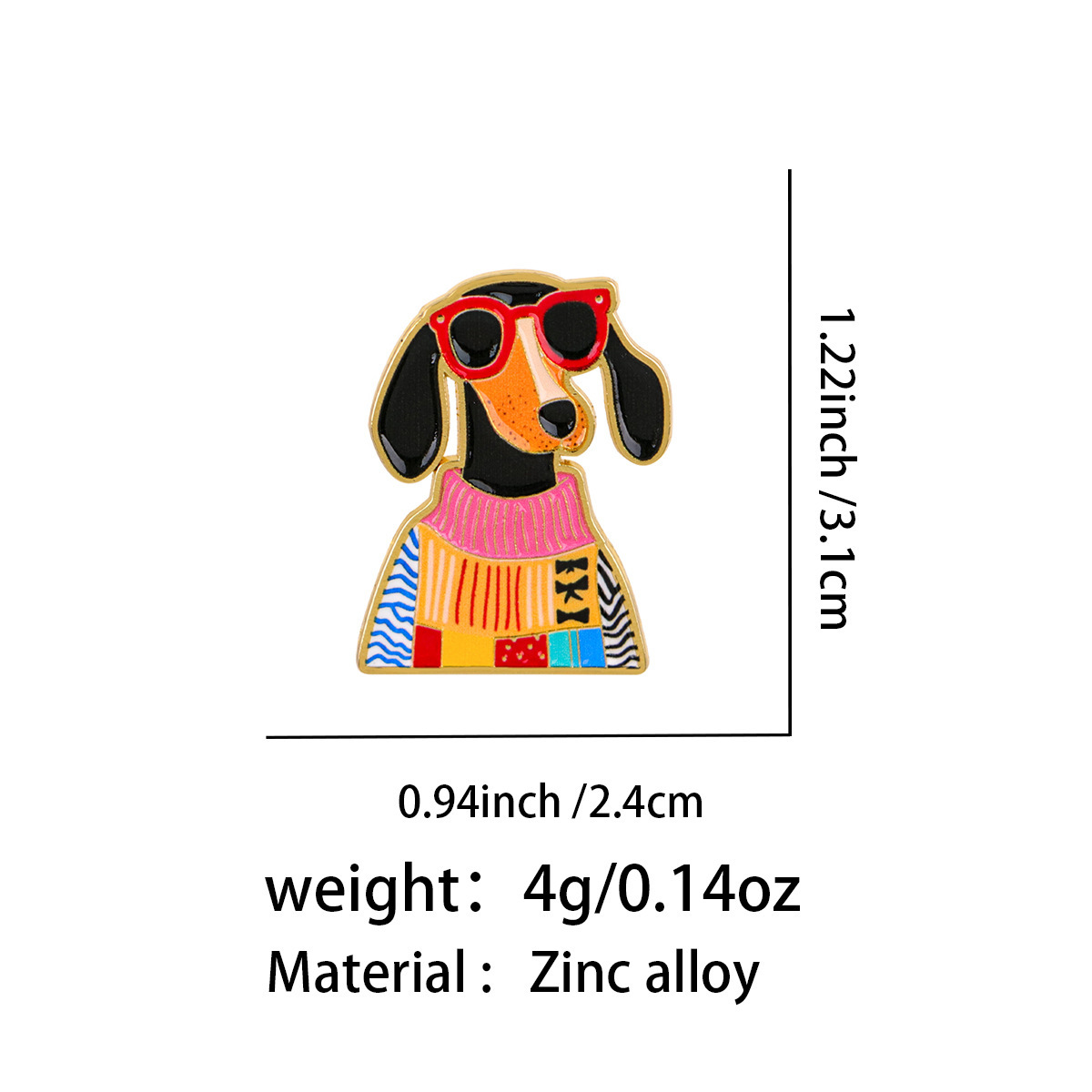 Emaille-Anstecknadeln Dackel-H – Pet Supplies Store Bewertung und Preis