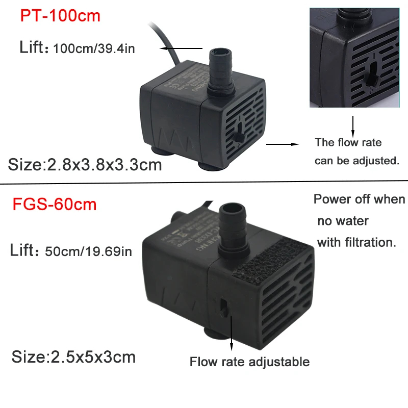 USB-Aquarium-Tauchpumpe, 5V 5W – Aquael Filter Fzn Bewertung und Preis